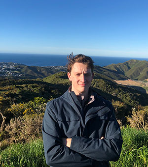 Spencer Valenti at the Red Rocks in Wellington, New Zealand, August 2018.