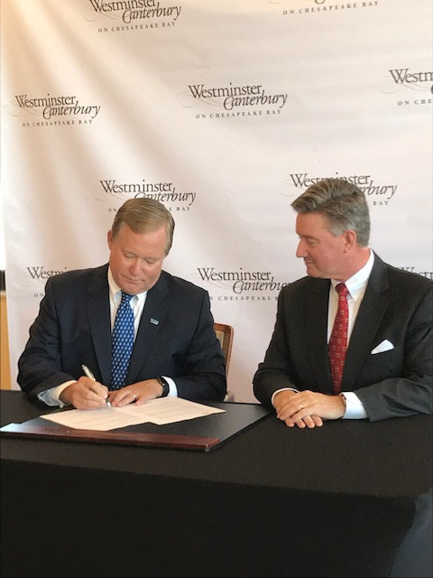 VWU President Scott Miller and Westminster-Canterbury President CEO Ben Unkle