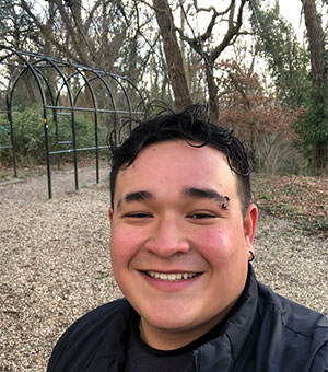 Devin Calpo enjoying nature in Nijmegen, The Netherlands - February 2022 (Selfie))