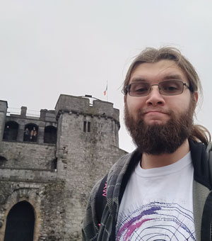 Jason at King John’s Castle, Limerick, Ireland, January 2020. Photograph by Jason Brugman.