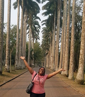 Asha at the Aburi Botanical Garden, Aburi, Ghana, January 2020. Photograph by Michael Spencer.