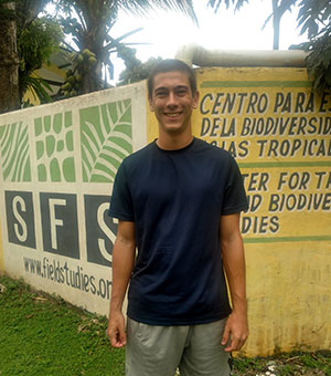 Tyler Ostrovecky at the SFS Center in Panama, 19 September 2017. Photograph by Emma. Tyler Ostrovecky at the SFS Center in Panama, 19 September 2017. Photograph by Emma.
