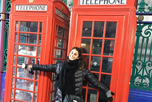 Jenna Serna ‘18 in London, England, U.K., January 2017. Jenna Serna ‘18 in London, England, U.K., January 2017.