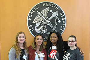 VWU students at the National Institute of Health, Washington, D.C. October 2017. Photograph by Prof. Kathy Stolley.