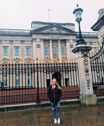 Jackson in front of Buckingham Palace, London, January 2020. (Photograph taken by Jordana Gruber) Jackson in front of Buckingham Palace, London, January 2020. (Photograph taken by Jordana Gruber)