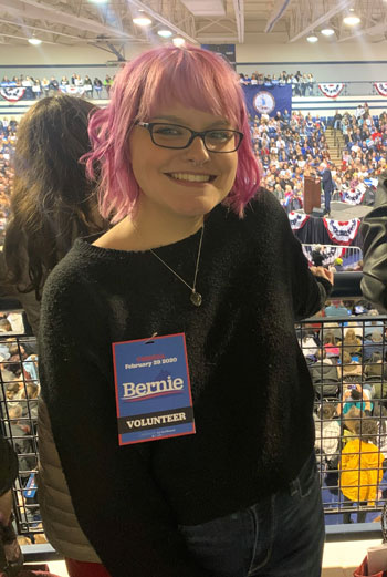 Katherine at Towne Bank Arena, February 2020. (Photo by India Khanna) Katherine at Towne Bank Arena, February 2020. (Photo by India Khanna)