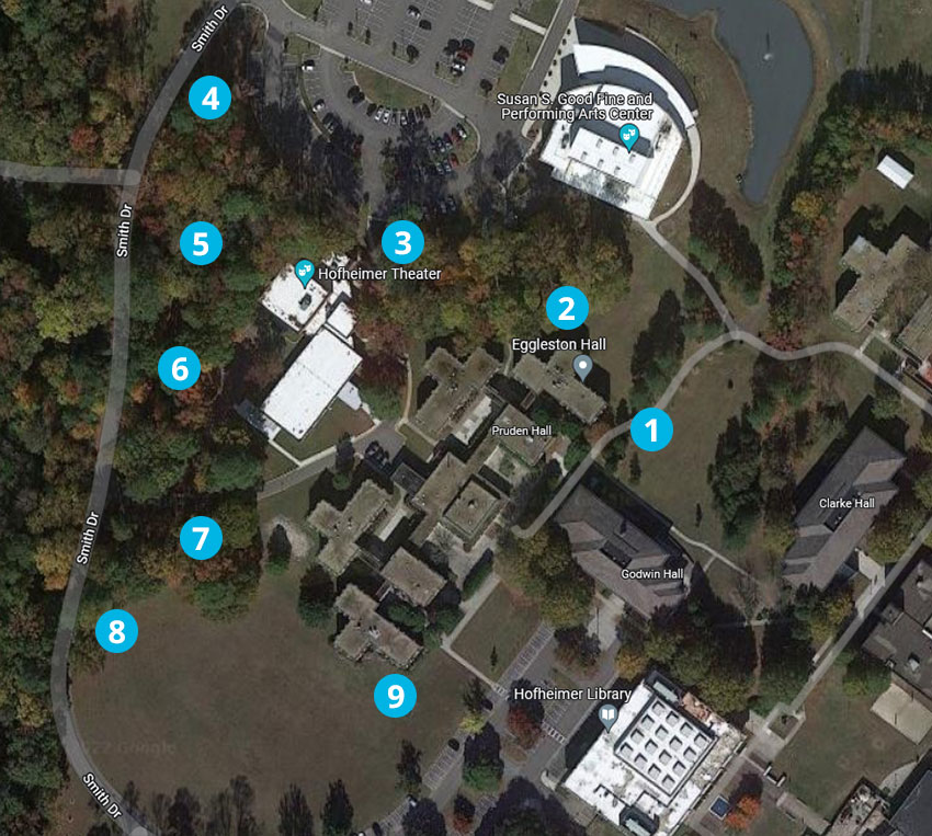 Map of the Dsic Golf Course