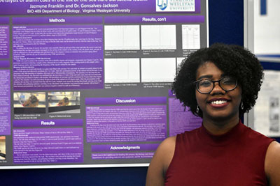 The Academic Symposium is a signature Virginia Wesleyan event that celebrates the academic achievement of students completing a variety of academic experiences, including research, internships, performance, and global engagement.