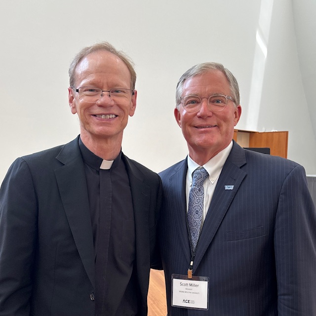 President Miller with Rev. Robert Dowd, President of the University of Notre Dame