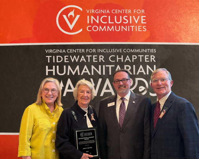 Jane P. Batten Receives Distinguished Virginian Award from VCIC