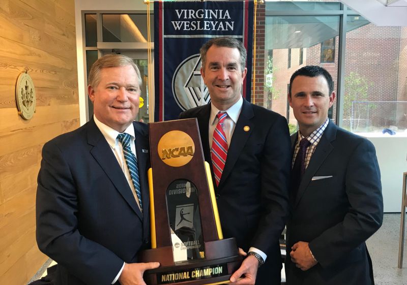 Governor Northam Honors Virginia Wesleyan Softball