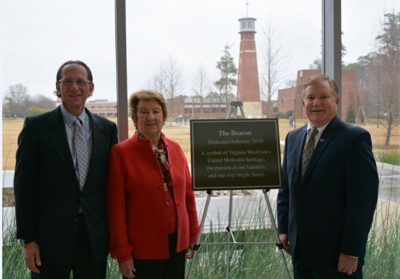 Board Chair David L. Kaufman, Trustee Emerita Jane P. Batten, and President Scott D. Miller.