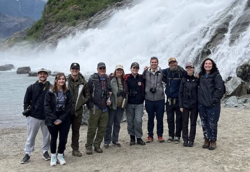 Batten Honors College students during summer Alaska course