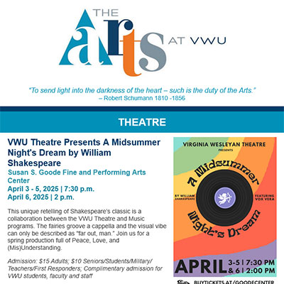 Read the latest Arts Newsletter