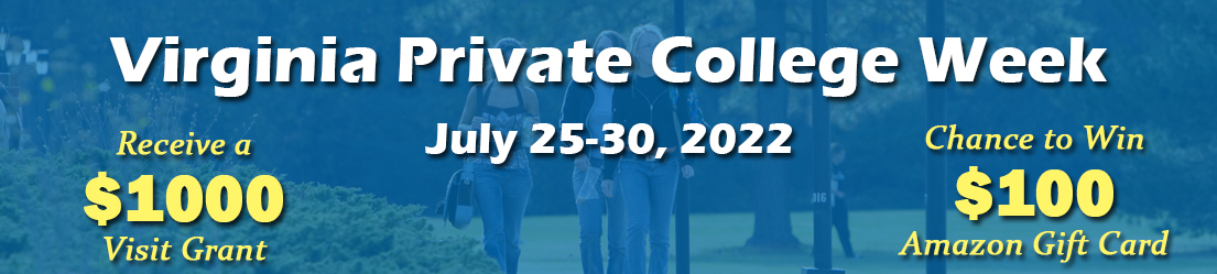 Virginia Private College Week from July 25-30, 2022